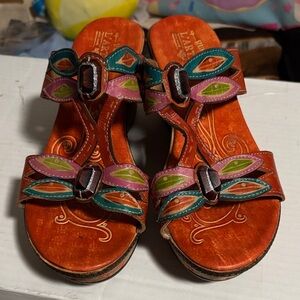 L'ARTISTE spring step Queenston size 41 cork wedges.